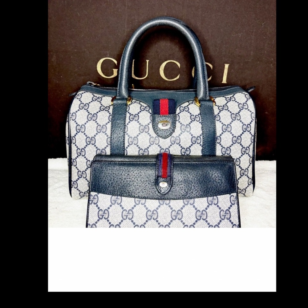 GUCCI VINTAGE BOSTON BAG - Picture 6 of 13